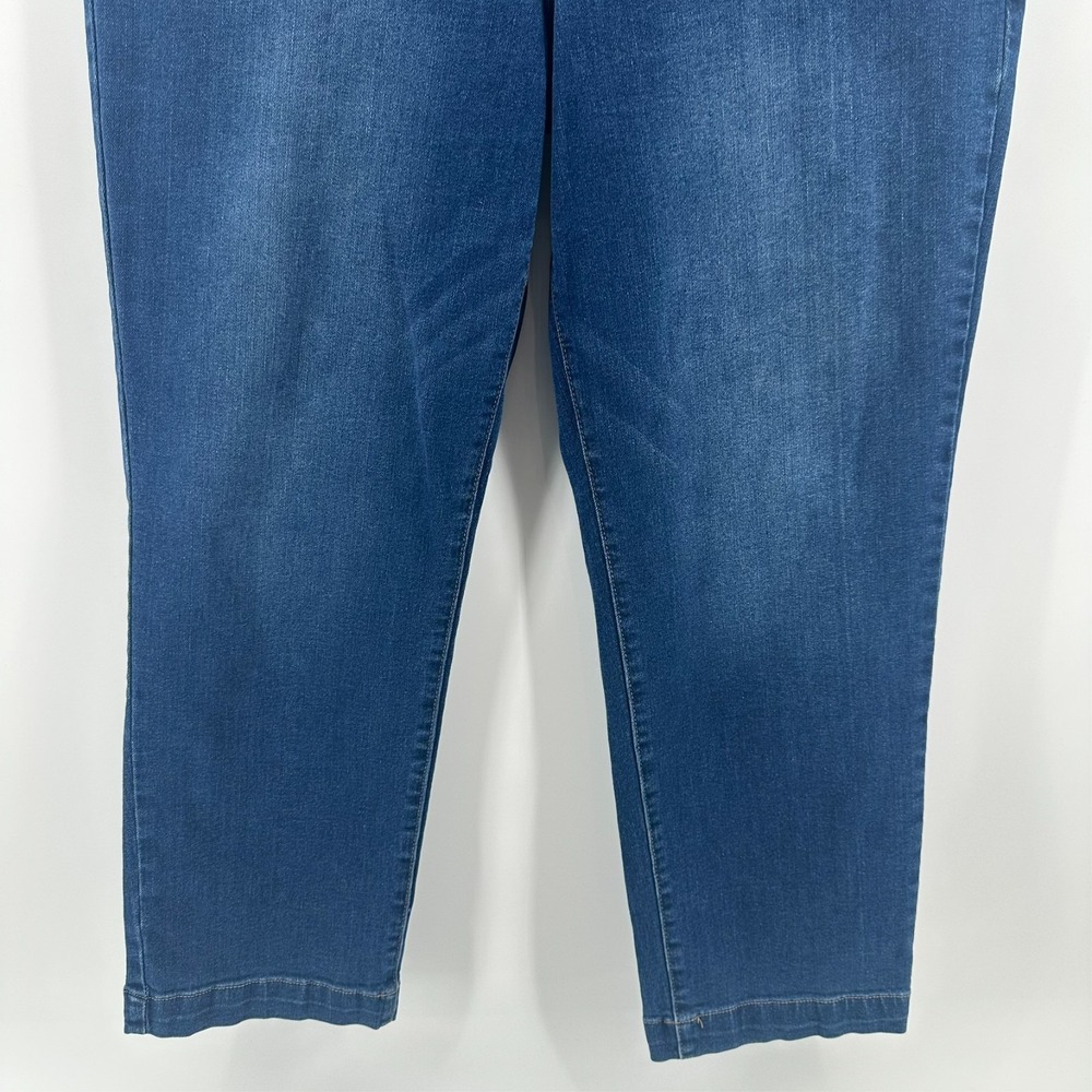 Nicole Miller Jeans Womens 12 Blue Denim Soho High-Rise Straight Leg Medium Wash - Picture 2 of 10